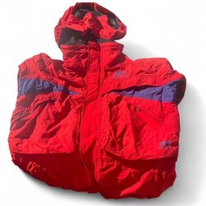 Helly Hansen Red and Purple Ski Jacket